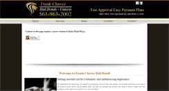 Desktop Screenshot of frankchavezbailbonds.com
