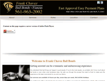 Tablet Screenshot of frankchavezbailbonds.com